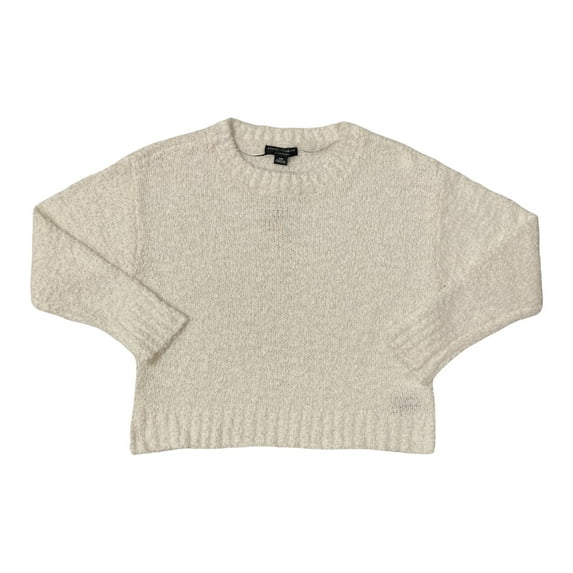 Social Standard by Sanctuary Women's Cara Crew Sweater (White, L)