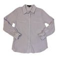thumbnail image 1 of Social Standard by Sanctuary Women's Crinkle Gauze Button-Down Shirt (Lavender, XL), 1 of 8