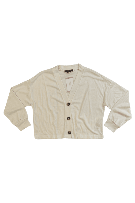 Social Standard by Sanctuary Women's Long Sleeve Button Up Daytripper Cardigan (Cream, M)