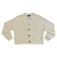 thumbnail image 1 of Social Standard by Sanctuary Women's Long Sleeve Button Up Daytripper Cardigan (Cream, XL), 1 of 1