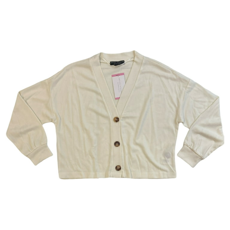 Social Standard by Sanctuary Women s Long Sleeve Button Up Daytripper Cardigan Cream XXL
