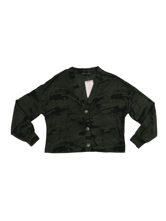 Social Standard by Sanctuary Women's Long Sleeve Button Up Daytripper Cardigan (Mother Nature Camo, L)