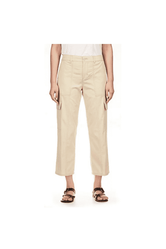 Social Standard by Sanctuary Women's Portside Cargo Crop Pant Size 14 Natural
