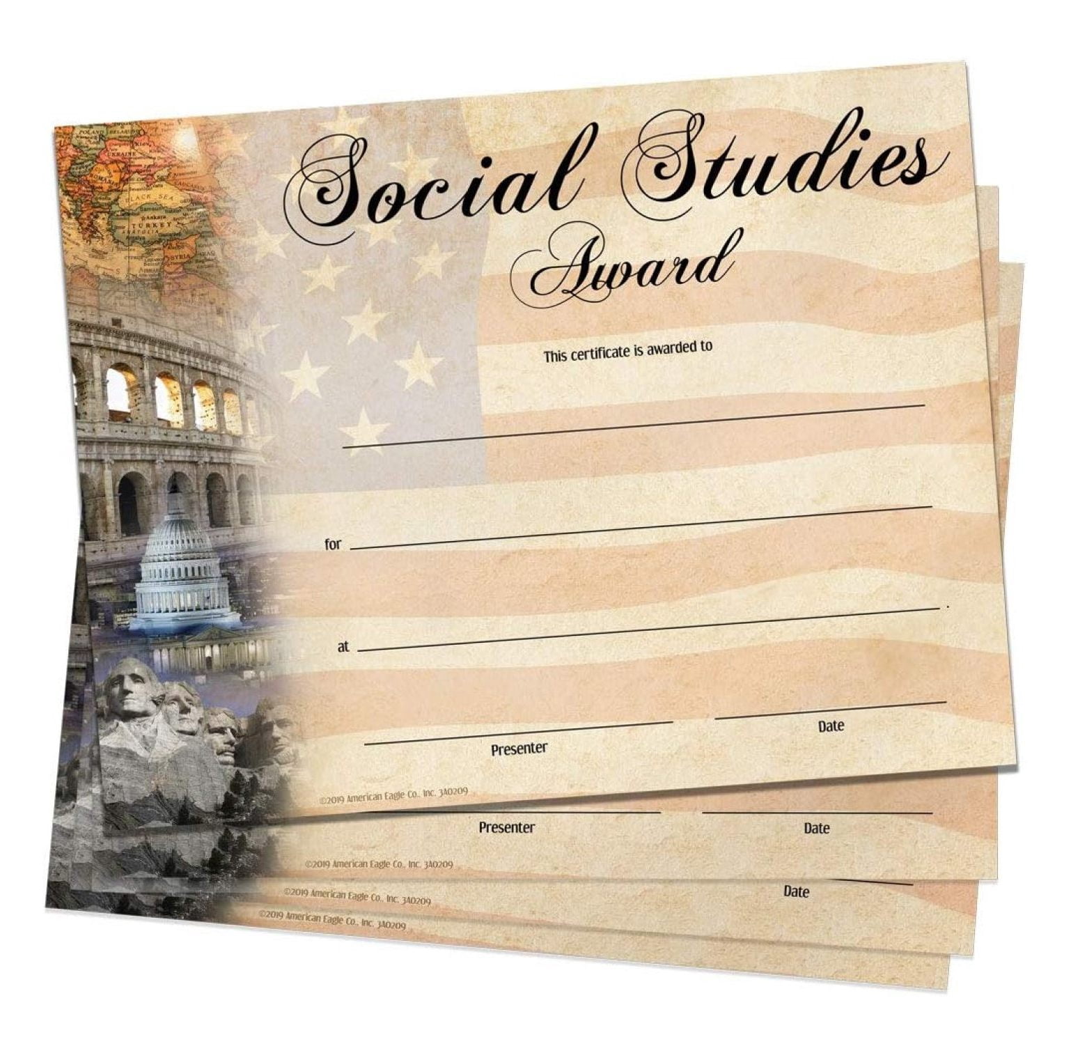 Social Studies Award Certificate - Walmart.com