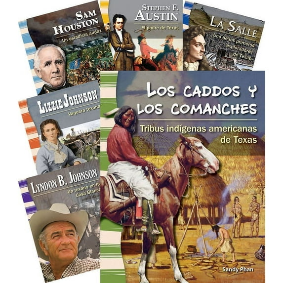 Social Studies: Informational Text: Leaders in Texas History Spanish 8-Book Set (Other)