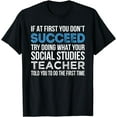 thumbnail image 1 of Social Studies Teacher Gift Funny T-Shirt, 1 of 4