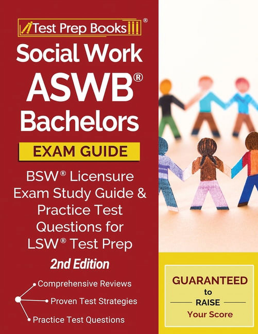 TEST PREP BOOKS Social Work ASWB Bachelors Exam Guide: Bsw Licensure Exam Study Guide and Practice Test Questions for Lsw Test Prep [2nd, (Paperback)