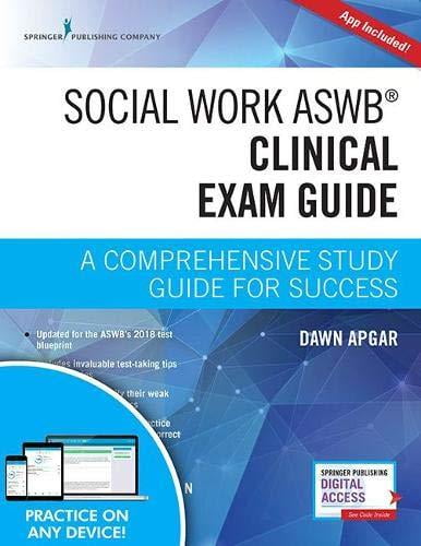 Social Work Aswb Clinical Exam Guide, Second Edition : A Comprehensive ...