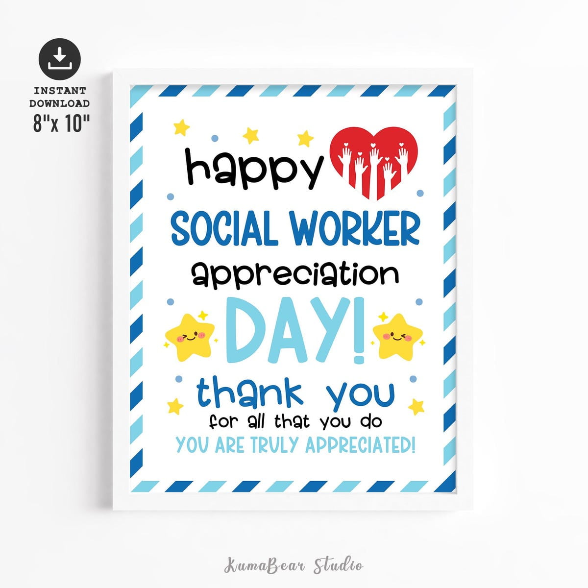 Social Work Day Sign Social Worker Appreciation Day Sign Printable