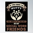 thumbnail image 1 of Social Work - If You Think Poster Wall Art, Modern Wall Decor, 24x36 UNFRAMED, 1 of 3