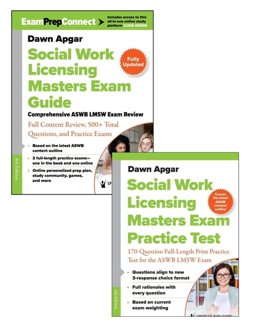 Social Work Licensing Masters Exam Guide and Additional Print Practice Test Set, (Paperback)