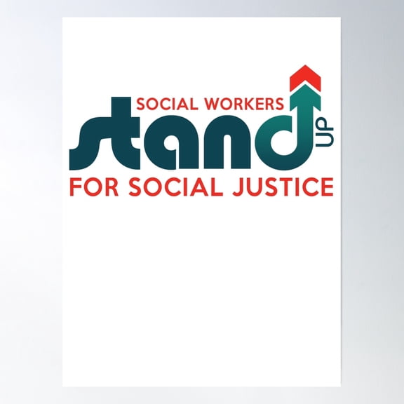Social Work Logo Poster Wall Art, Modern Wall Decor, 8x12 UNFRAMED