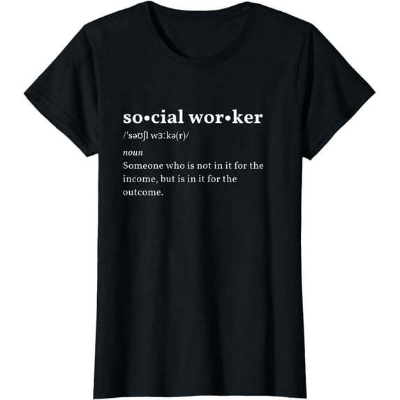 Social Work Shirt For Women Funny Social Worker Tee T-Shirt