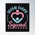 thumbnail image 1 of Social Work Squad Social Worker Team Poster Wall Art, Modern Wall Decor, 16x24 UNFRAMED, 1 of 3