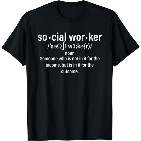 Social Worker Definition Funny Social Work Graphic T-Shirt