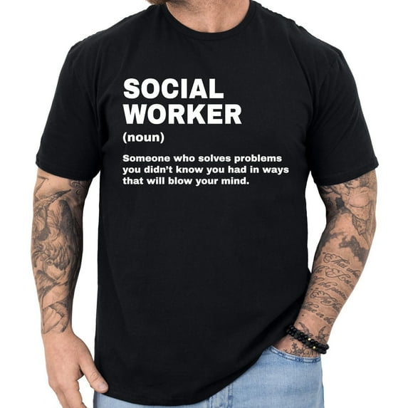Social Worker Definition T-shirt Funny Gifts Profession Shirt Men & Women