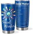 thumbnail image 1 of Social Worker Gifts for Women Men, Social Worker Gifts for Office Decor 20oz Tumbler Mug, Appreciation Gifts for Social Works Practitioner, Birthday Graduation Gift Ideas for BSW MSW DSW, 1 of 6