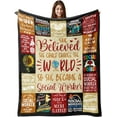 thumbnail image 1 of Social Worker Gifts for Women, Thank You Gifts for Social Worker Practitioner Appreciation Graduation Gifts for BSW, MSW, DSW, Social Work Month Christmas Birthday Gifts, Throw Blanket 50"x60", 1 of 6
