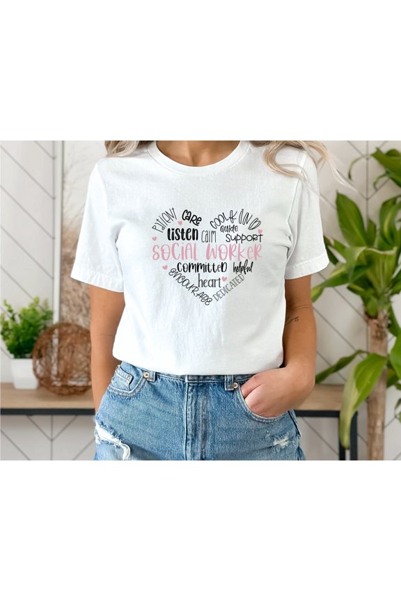 Social Worker Motivational For Her Social Work T-Shirt All size S-3XL