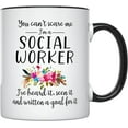 thumbnail image 1 of Social Worker Mug 11 Ounces Social Worker Gifts For Women Social Work Gifts Funny Social Worker Gifts, 1 of 4
