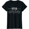 thumbnail image 1 of Social Worker Social Work Vintage Gift T-Shirt, 1 of 3