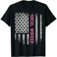 thumbnail image 1 of Shirts for Social Workers Social Worker US Flag T-shirt, 1 of 4