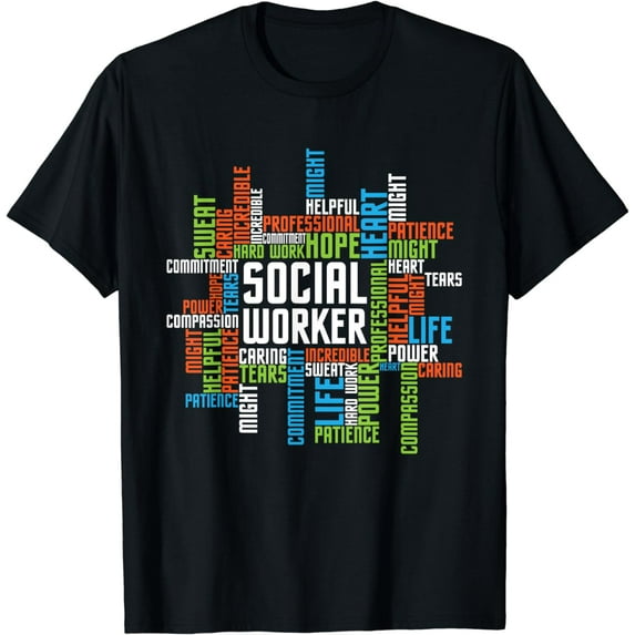 Social Worker - Word Cloud Appreciation Social Work T-Shirt
