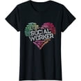 thumbnail image 1 of Social Worker Word Cloud Heart Social Work Gift T-Shirt, 1 of 3