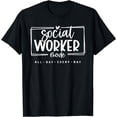 thumbnail image 1 of Social Worker shirt Funny Social Work Life Womens Girls T-Shirt, 1 of 4