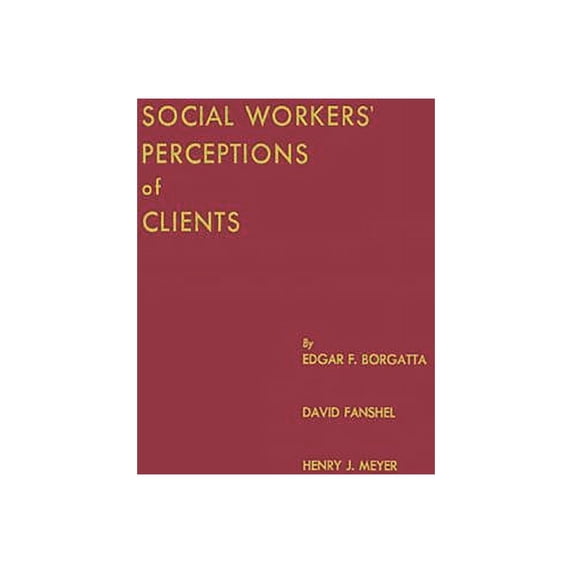Social Workers' Perceptions of Clients: A Study of the Caseload of a Social Agency, (Hardcover)