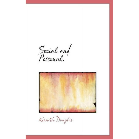 Social and Personal. (Hardcover)