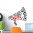 thumbnail image 1 of Social-media Marketing Word Cloud Wall Decal Wallmonkeys Peel and Stick Business Graphics (18 in H x 18 in W) WM502996, 1 of 4