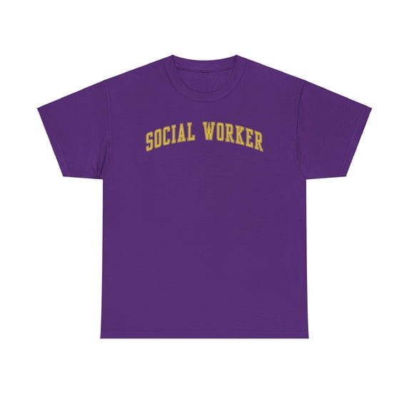 Social worker Shirt Gifts Tshirt Crew Neck Short Sleeve