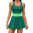 thumbnail image 1 of Sociala 2 Piece Scalloped Waistline Tennis Skirt Sets for Womens Golf Skirts, 1 of 7