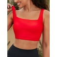 thumbnail image 1 of Sociala Backless Bikini Tops for Womens Square Neck Swim Tops Built-in Bra, 1 of 6
