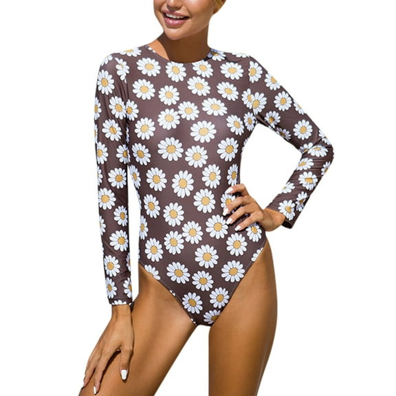 Sociala Backless One Piece Rashguard for Womens Tie Back Swimwear