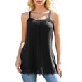 thumbnail image 1 of Sociala Casual Summer Lace Camisole Tops for Women Built in Bra Sleeveless Tops S-3XL, 1 of 7