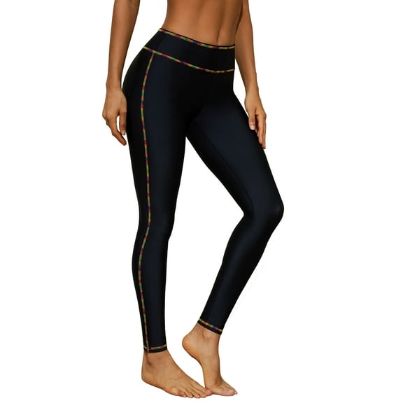 Sociala Color Blocked Swim Bottoms for Womens High Waisted Swim Trunks Sport Beach Bottoms UPF 50 