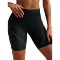 thumbnail image 1 of Sociala High Waisted Swim Shorts for Womens Boardshorts Quick Dry Long Shorts with Lining, 1 of 5