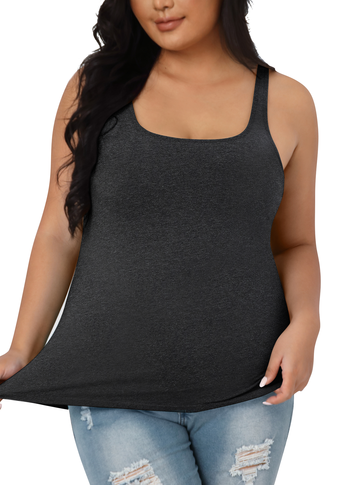 Just My Size Plus-Size Women's Stretch Jersey Camisole - Walmart.com