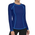 thumbnail image 1 of Sociala Rash Guard for Women Long Sleeve Swim Shirt Sun Protection Swimsuit Swim Top, 1 of 7