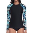 thumbnail image 1 of Sociala Rash Guard for Women Long Sleeve Swim Shirt Sun Protection Swimsuit Swim Top, 1 of 8