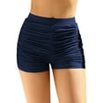 thumbnail image 1 of Sociala Ruched Swim Shorts For Women High Waisted Bikini Tankini Bath Suit Board Shorts, 1 of 6