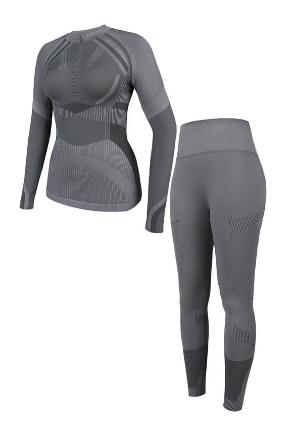Thermal Underwear for Women, Long Johns Ski Cold Weather Gear Set Base Layer Warm Winter Top and Bottom Running