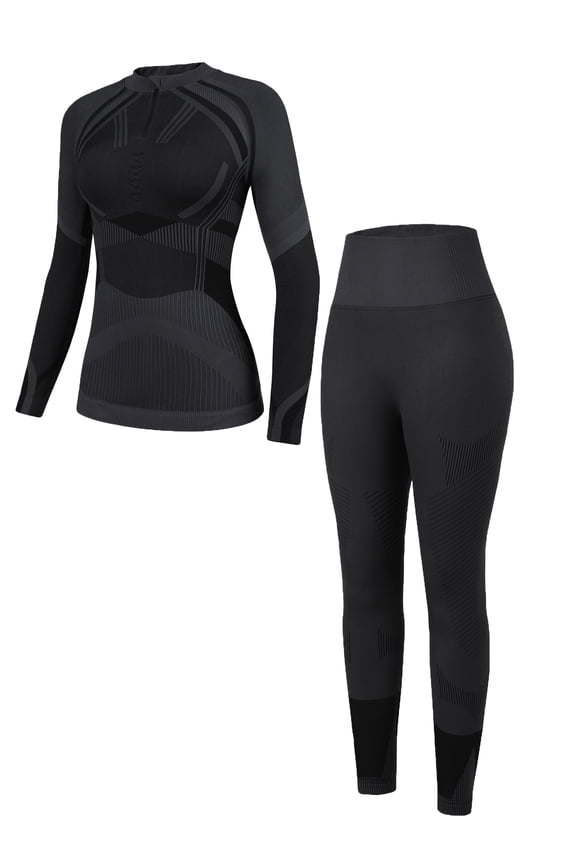 Thermal Underwear for Women, Long Johns Ski Cold Weather Gear Set Base Layer Warm Winter Top and Bottom Running