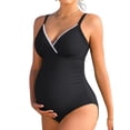 thumbnail image 1 of Sociala V Neck Maternity Swimsuit Ruched Side One Piece Pregnancy Bathing Suits 2026 Swimwear, 1 of 7