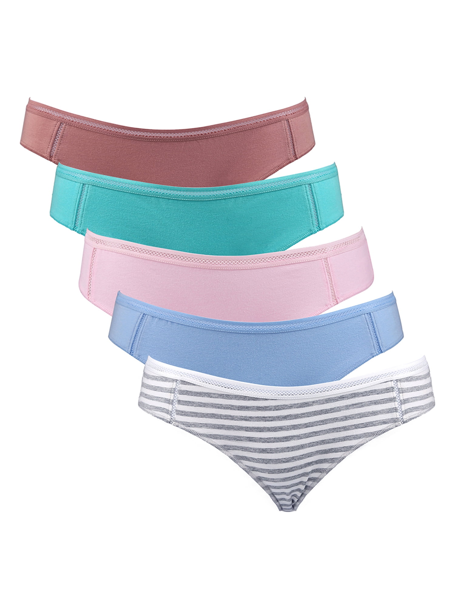 Buy ANESHA Women's Cotton Underwear High Waist Stretch Briefs Soft