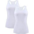 thumbnail image 1 of Sociala Women's Cotton Racerback Camis Tank Tops Undershirt, 2 Pack, 1 of 5