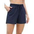 thumbnail image 1 of Sociala Women's Drawstring Bandeau Shorts Stretch Swimsuit Bottom Sports Shorts, 1 of 5
