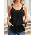 thumbnail image 1 of Sociala Women's Eyelet Camisole with Removable Padding S-3XL Flowy Cami Shirts, 1 of 5